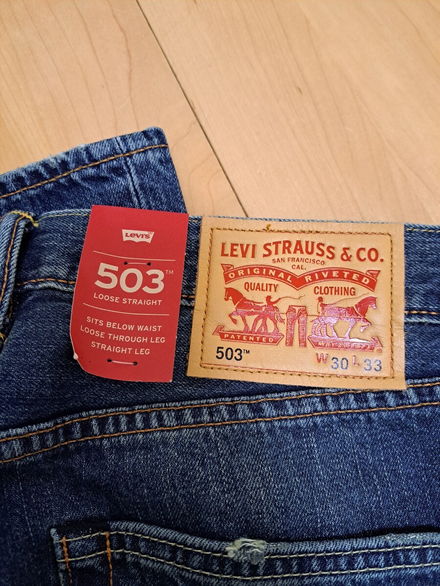 【新品】リーバイス/Levi's503ルーズストレートデニムW30×L33の画像7