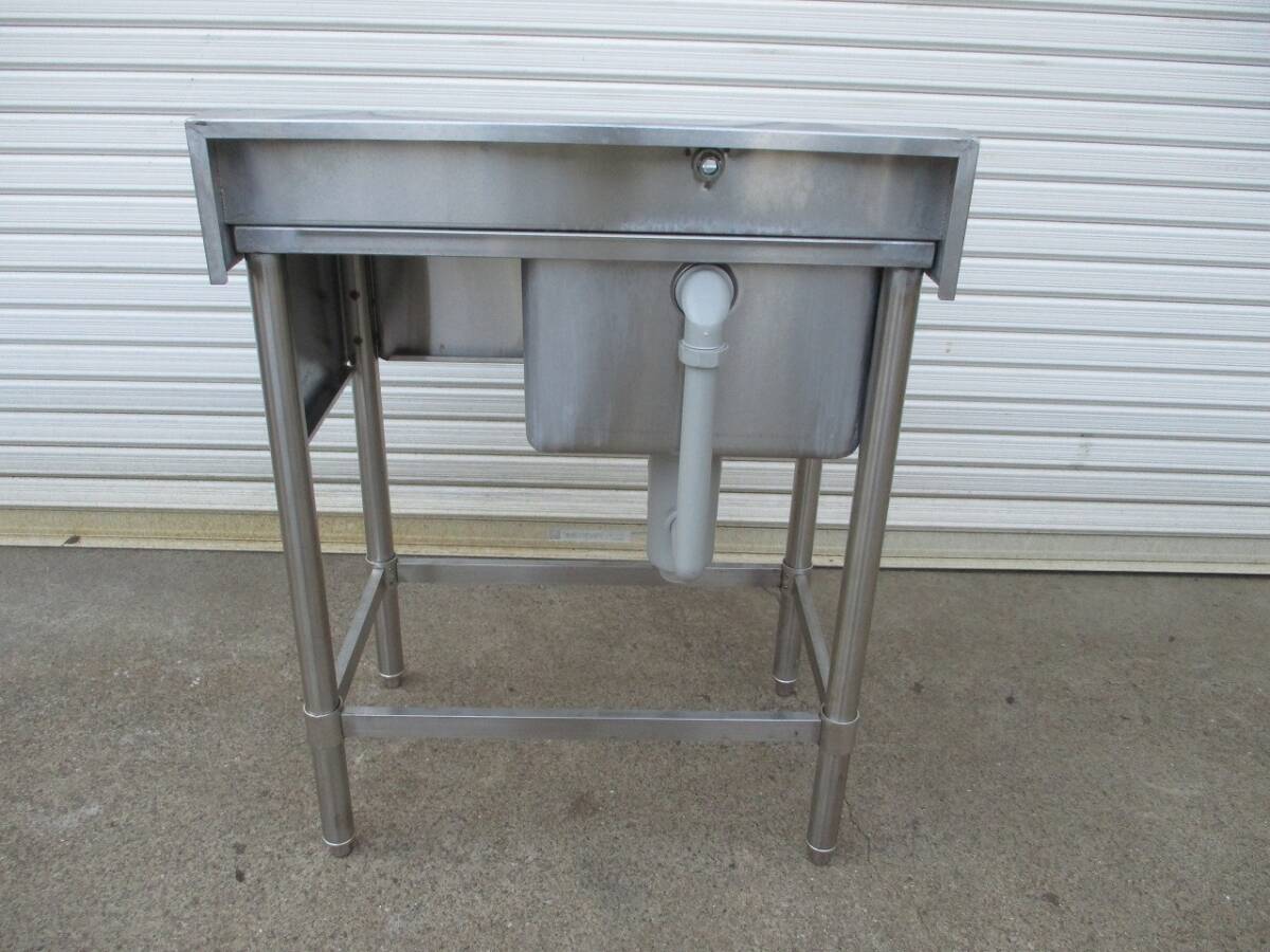 Yahoo!オークション - y2165-6 業務用 ステンレス 作業台付き1槽 Yahoo!オークション - y2165-6 業務用 ステンレス 作業台付き1槽
