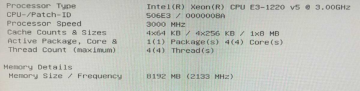 富士通 PRIMERGY RX1330 M2/intel Xeon E3-1220 V5 3.00GHz/メモリ8GB/サーバー 2台セットの画像7