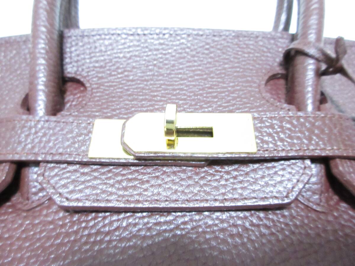  tea color Birkin type bag Brown enough go in .A4 size independent tote bag top steering wheel flap Turn lock katena south capital pills 