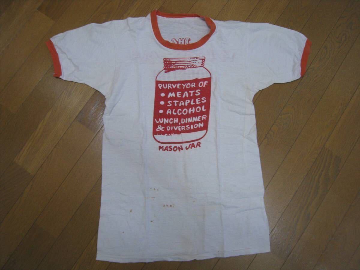70S 70年代 ヴィンテージ ビンテージ 染み込みプリント リンガー Tシャツ チャンピオン ブルーバー ラッセルサザン 60s 60年代_画像1