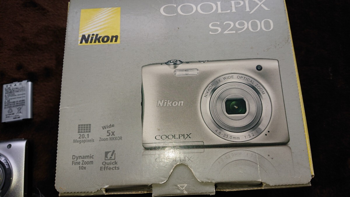 Nikon デジタルカメラ COOLPIX S2900 5倍ズーム 2005万画素 シルバー S2900SL_画像2