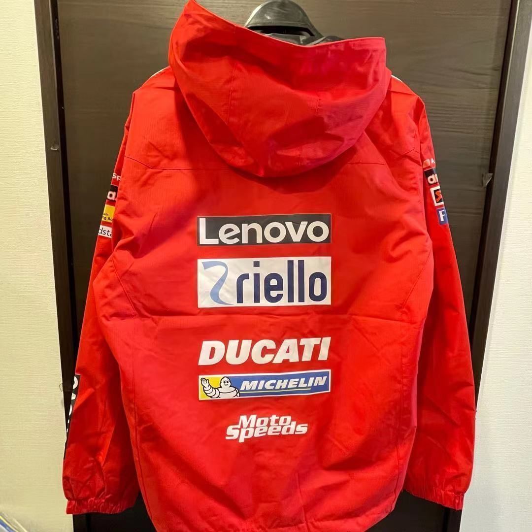 ★アウトレットセール★新品訳あり L MotoGP RACING ドゥカティ Ducati TEAM レーシング ジャケット パーカー バイクウエア アウトドア_画像2