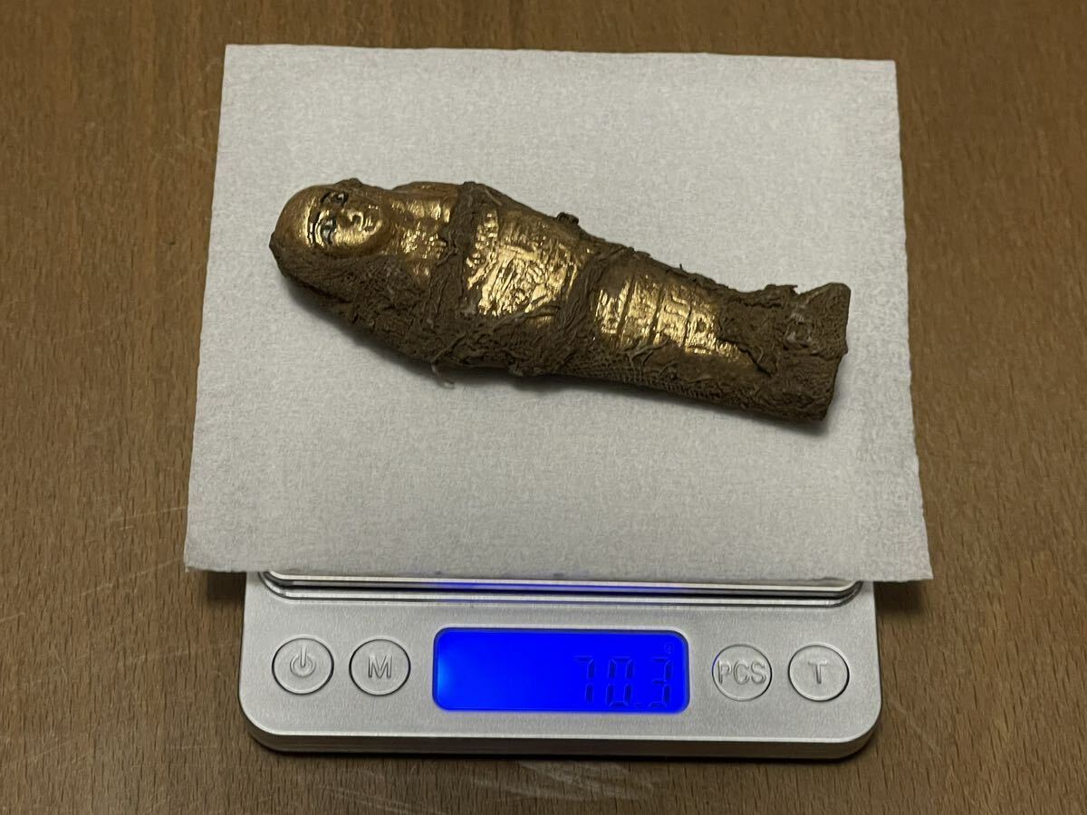 【金色と布と 神回保証】古代エジプト ウシャブティ像 アミュレット シルクロード 発掘品 スカラベ エジプト展 ローマンガラス ガンダーラの画像8