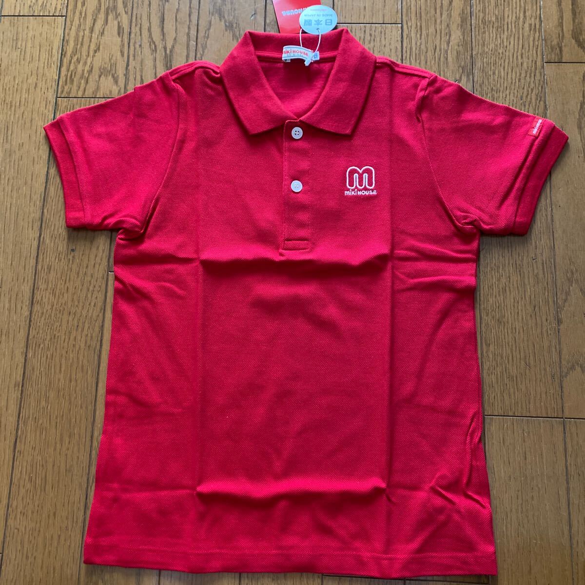 SALE новый товар Miki House рубашка-поло с коротким рукавом 130 вышивка Golf одежда FRED PERRY