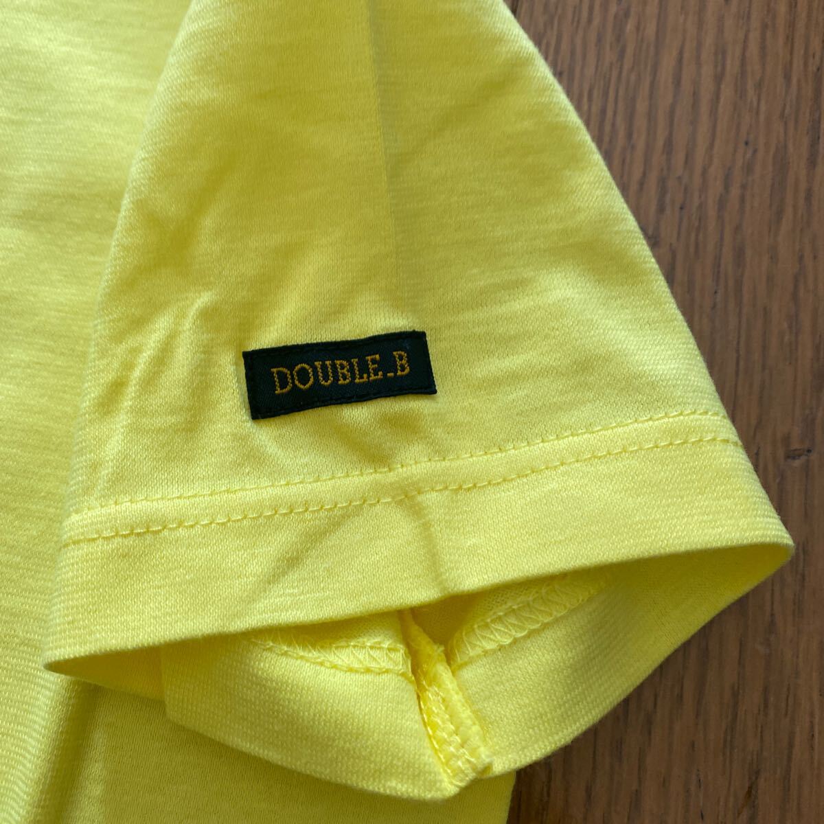 SALE new goods Miki House made in Japan short sleeves T-shirt 110 yellow DOUBLE B T-shirt 