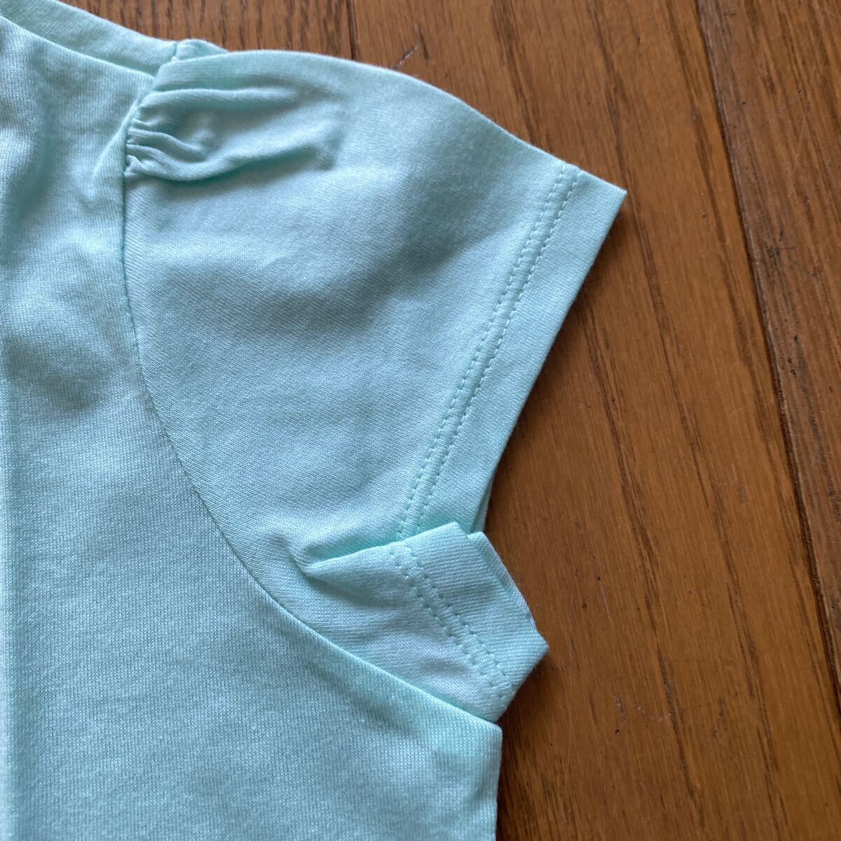 SALE 新品　ミキハウス　日本製　半袖Ｔシャツ　130 パステルグリーン　Tシャツ トップス キッズ_画像7
