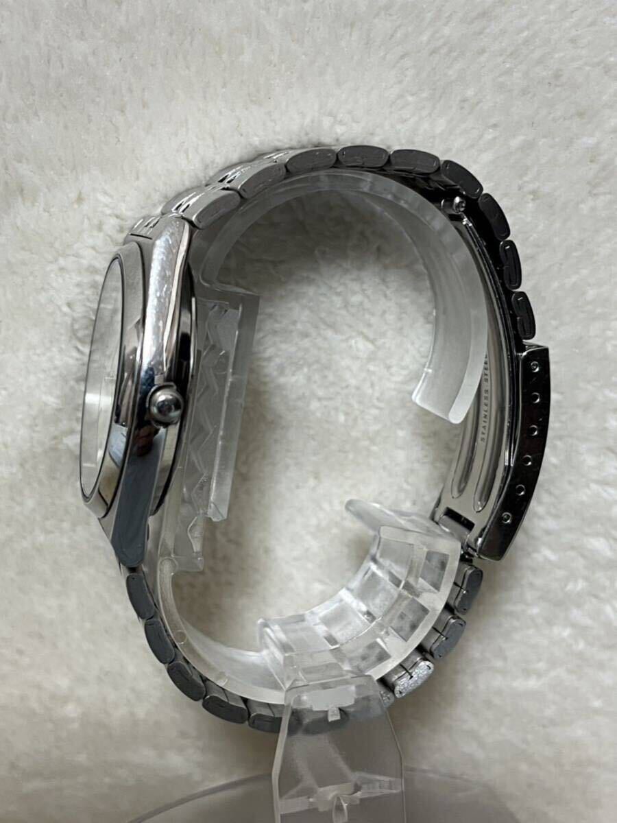 売り切り 1円 1スタ 稼働 SEIKO セイコー ヴィンテージ QZ クォーツ メンズ 腕時計 シルバー文字盤 ステンレス デイデイト _画像6