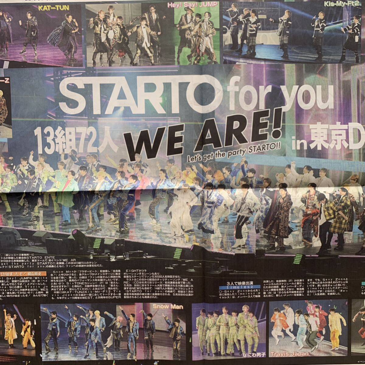 嵐 新会社設立 STARTO ドーム公演 4/11付スポーツ新聞3紙セット の画像2