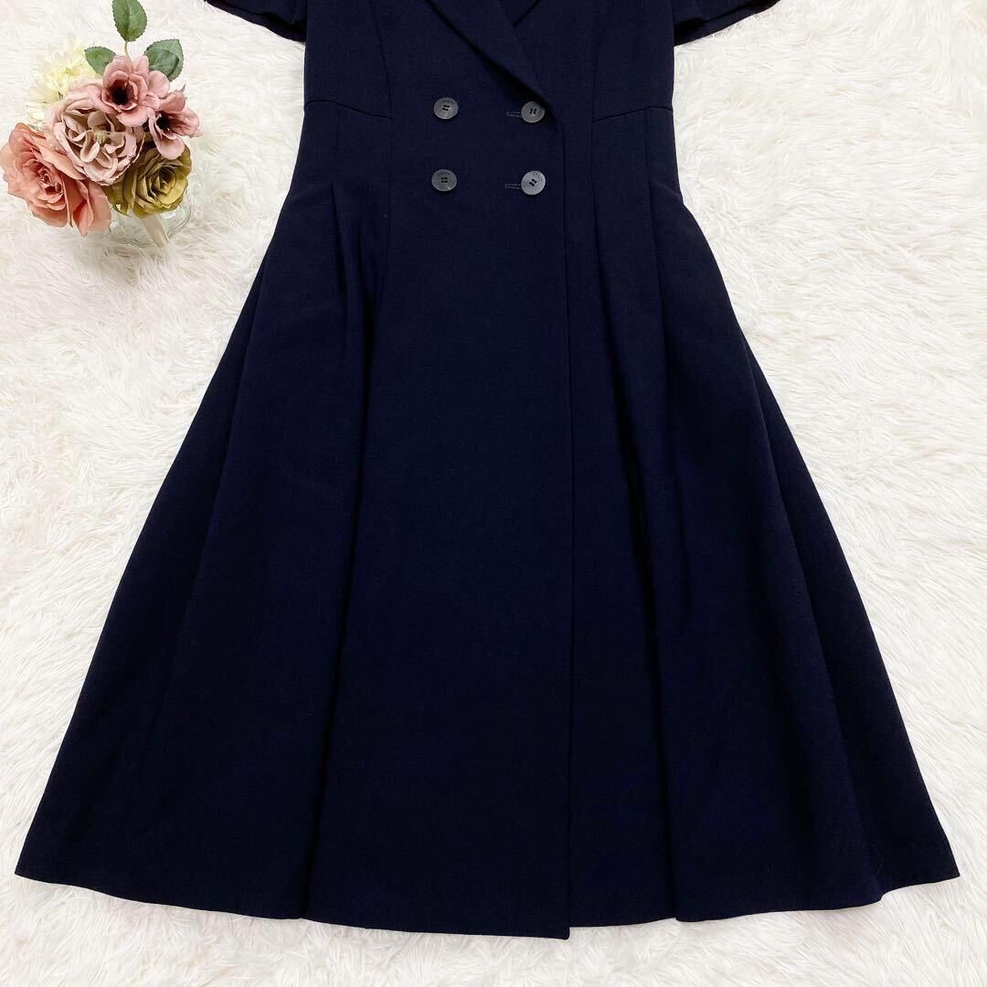極美品】 FOXEY フォクシー 襟付き ダブルブレスト 「フィット 極美品】 FOXEY フォクシー 襟付き ダブルブレスト 「フィット
