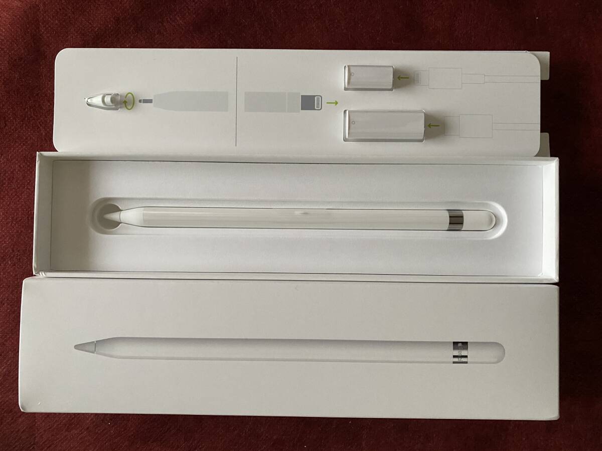 Apple純正　Apple Pencil（第1世代）lightning 充電 (USB-Cアダプタ付き)_画像2