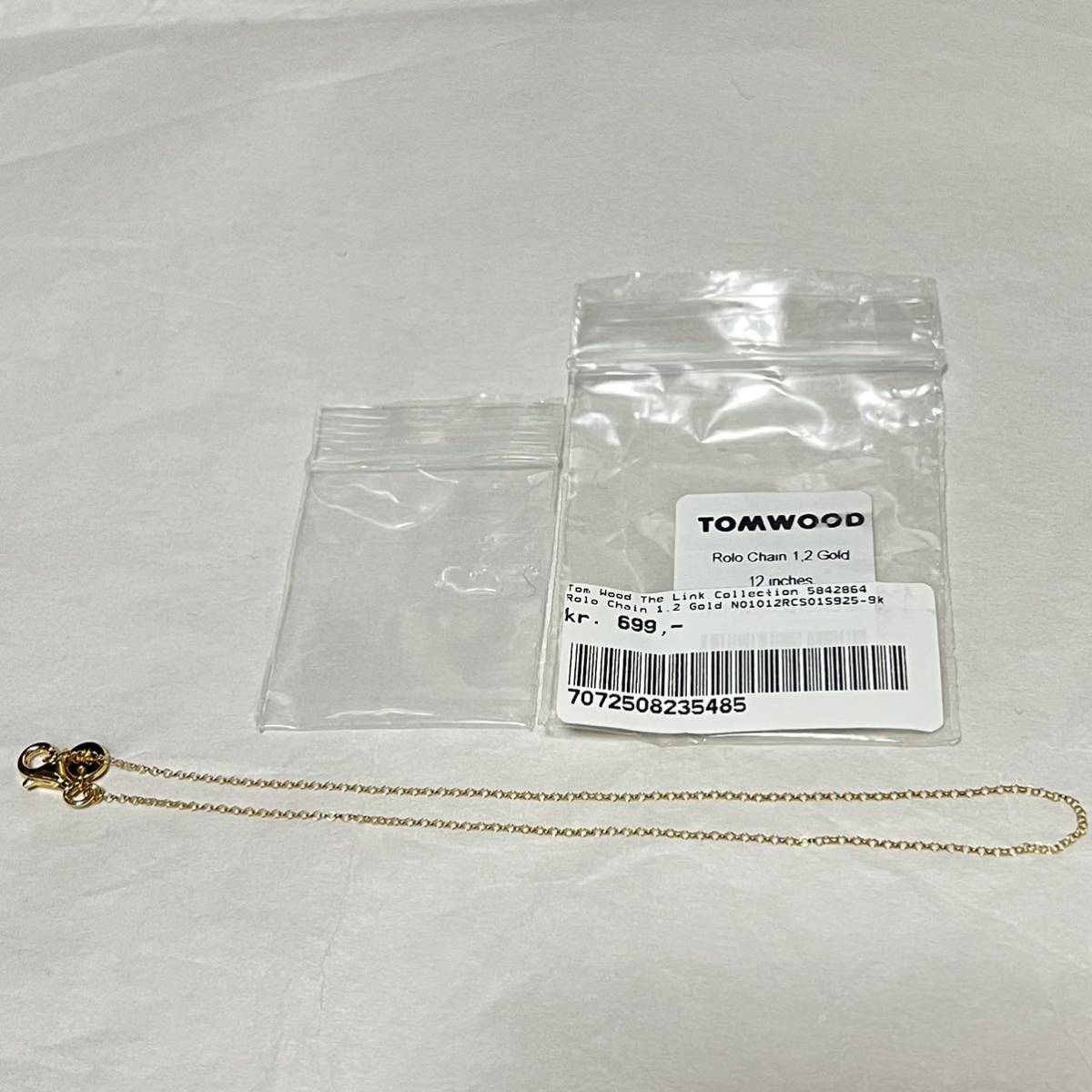 新品 TOMWOOD トムウッドRolo Chain ロロチェーン ネックレス・2 新品 TOMWOOD トムウッドRolo Chain ロロチェーン ネックレス・2