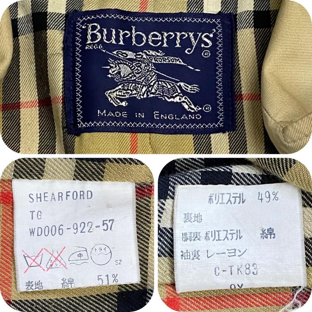 R49 BURBERRY バーバリー ステンカラーコート ロング センターペント ノバチェック ベージュ レディース メンズの画像8