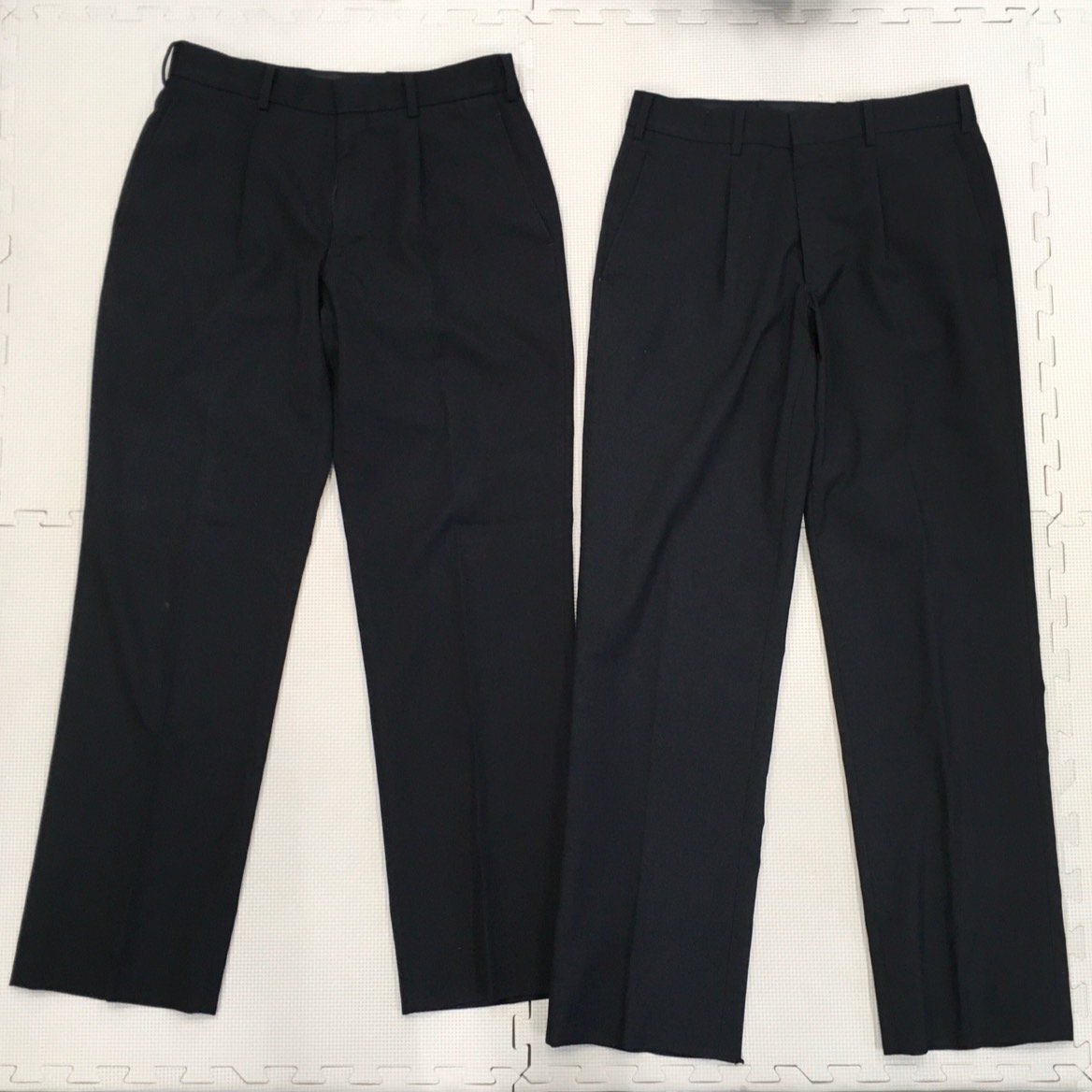 A648/T970( used ) Tochigi prefecture Utsunomiya quotient industry high school man . uniform 4 point / old uniform /C rank /190A/W82/. Ran / cardigan / trousers / black / round color / standard type school uniform 