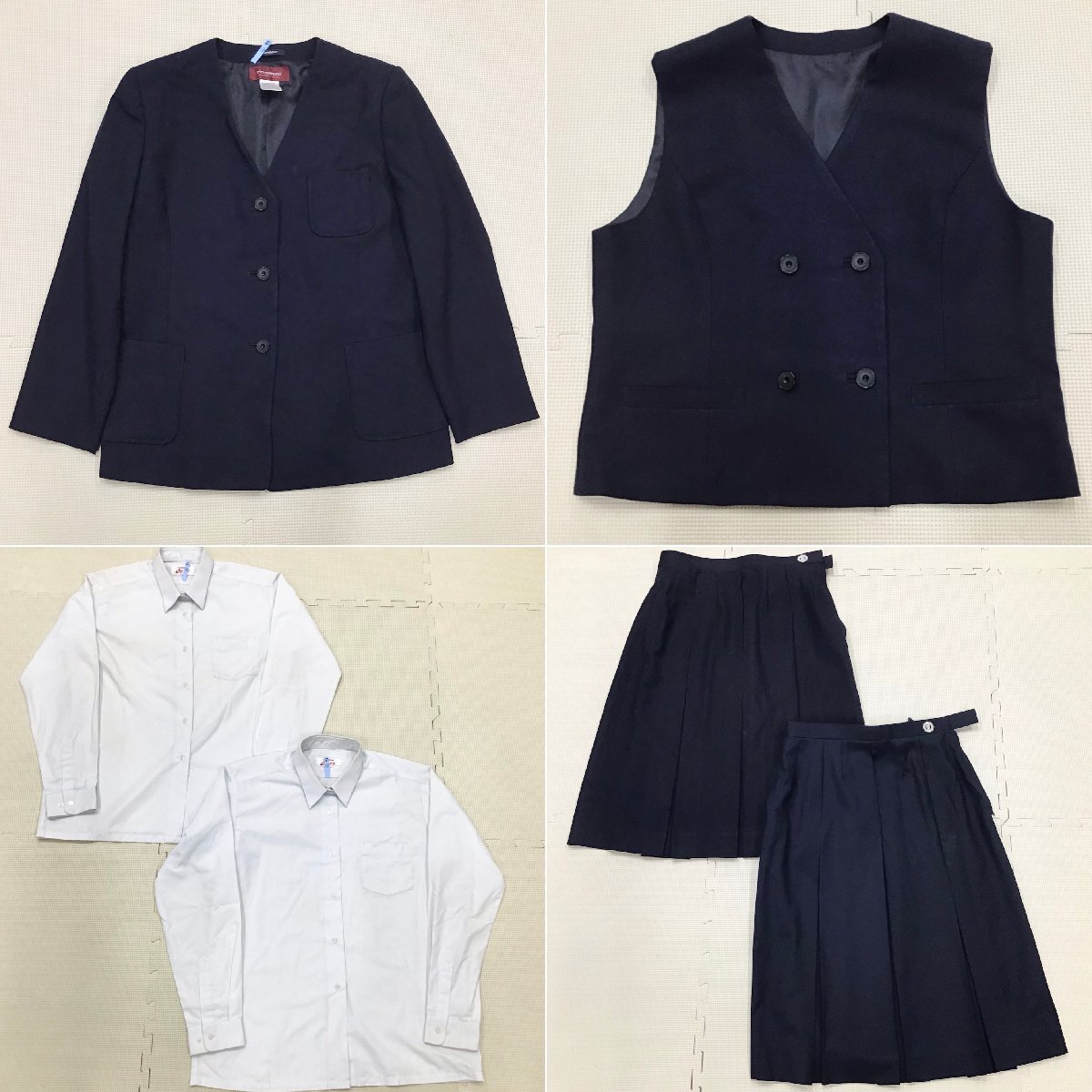O595/T1080(中古)茨城県 結城市立結城中学校 女子制服7点 /指定 O595/T1080(中古)茨城県 結城市立結城中学校 女子制服7点 /指定