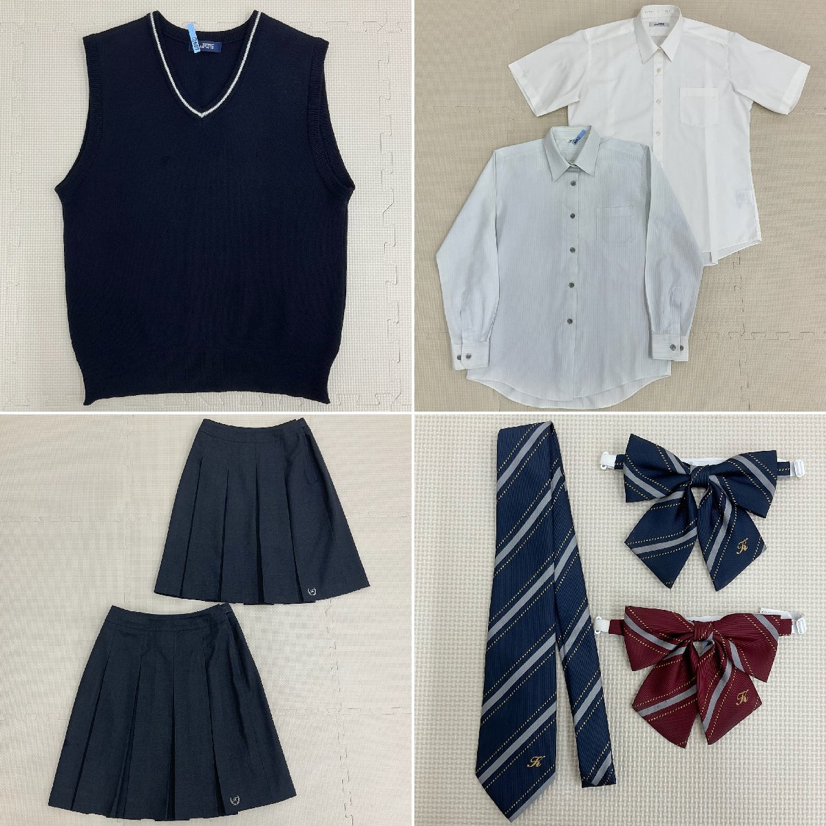 U594/S1129(中古)大阪府 柴島高校 女子制服9点 /L/W66/W69 U594/S1129(中古)大阪府 柴島高校 女子制服9点 /L/W66/W69