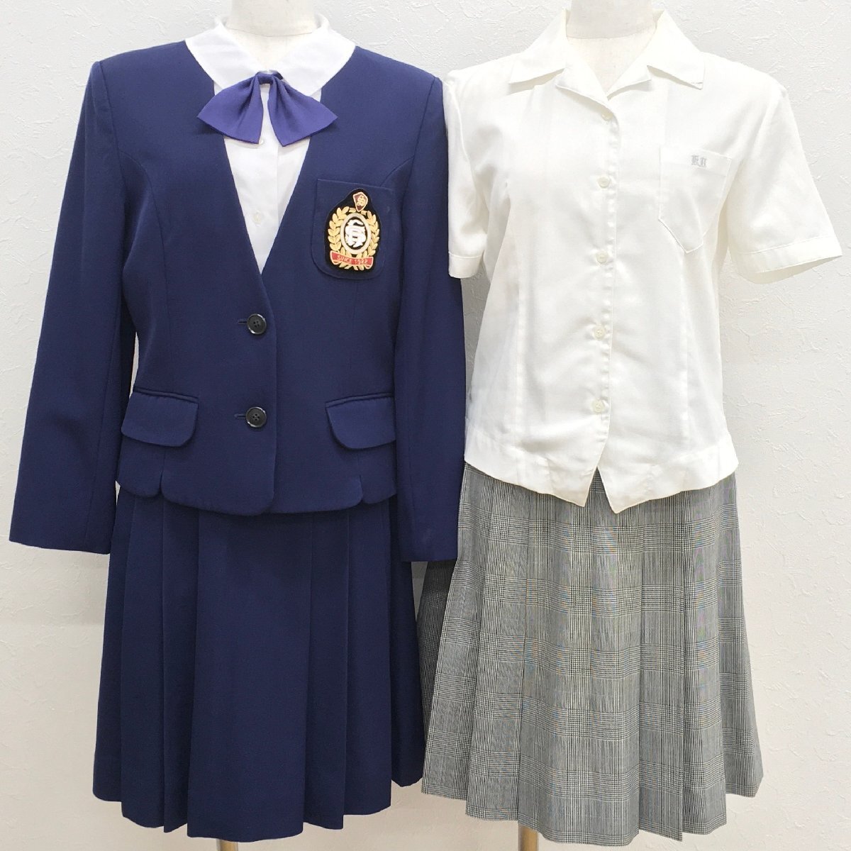 A636/S(中古)福島県 白河高校 女子制服6点 /11A/W60/W63/イートン型/ブレザー/スカート/リボン/TOWAUNIFORM/制服/冬夏/学生服/卒業生品の画像1