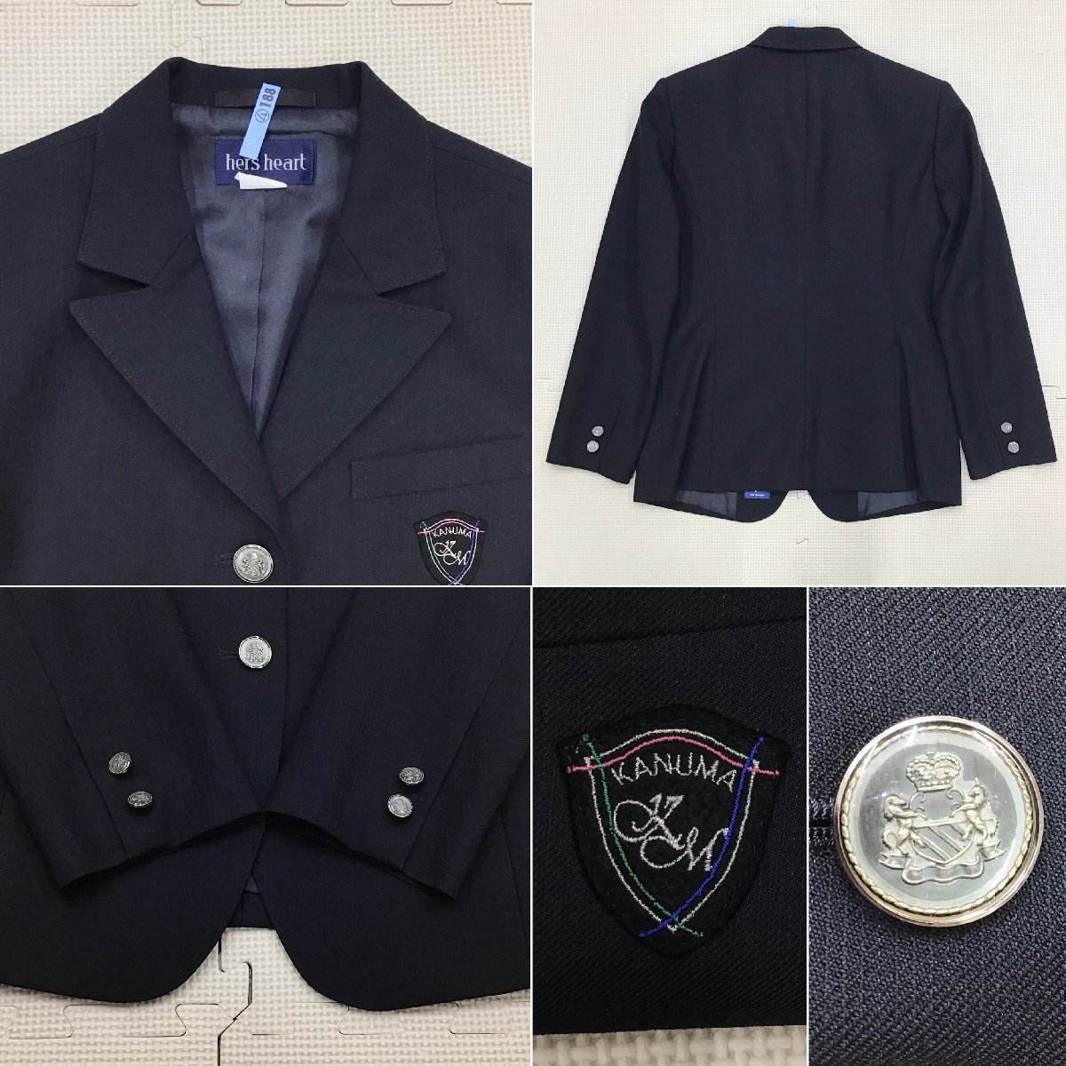 O598/T661(中古)栃木県 鹿沼南高校 女子制服7点 /指定品/155A/M O598/T661(中古)栃木県 鹿沼南高校 女子制服7点 /指定品/155A/M
