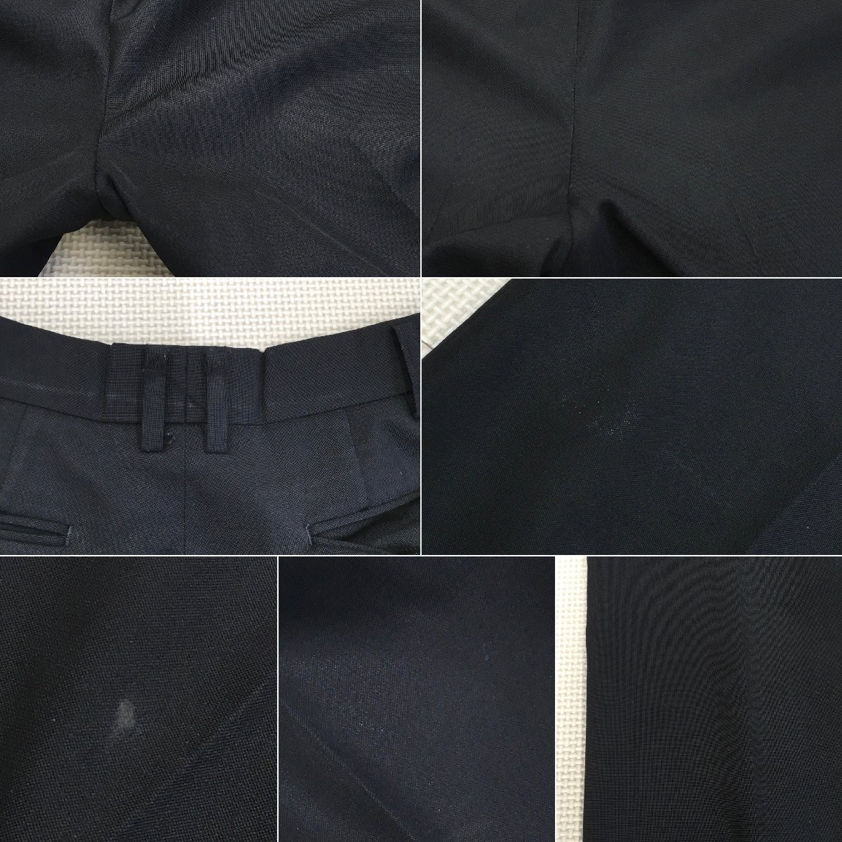 A648/T970( used ) Tochigi prefecture Utsunomiya quotient industry high school man . uniform 4 point / old uniform /C rank /190A/W82/. Ran / cardigan / trousers / black / round color / standard type school uniform 