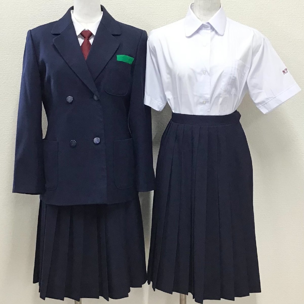 O605/T1065(中古)栃木県 荒かっ 小山市立小山中学校 女子制服7点 O605/T1065(中古)栃木県 荒かっ 小山市立小山中学校 女子制服7点