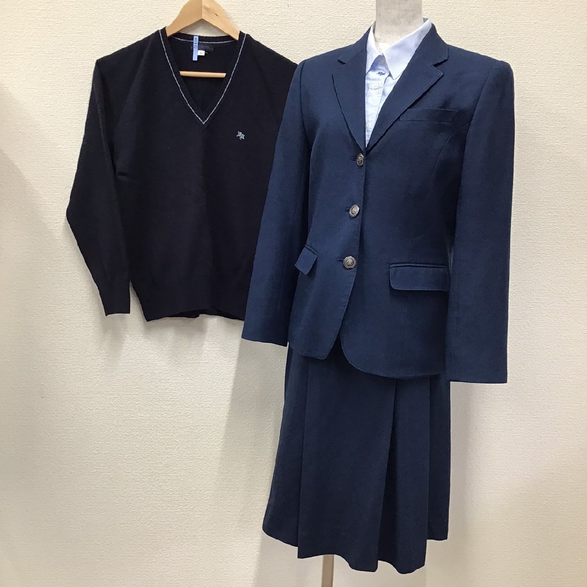 贈る結婚祝い T)A884()栃木県 /160A/S/W63/ブレザー 5点セット 宇都宮北高校 学生服