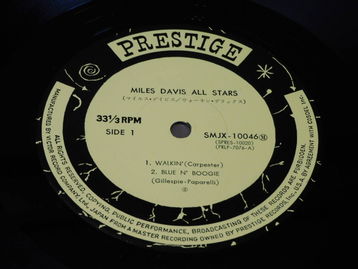 LPレコード マイルス・デイビス MILES DAVIS ALL STARS / WALKIN’_画像7