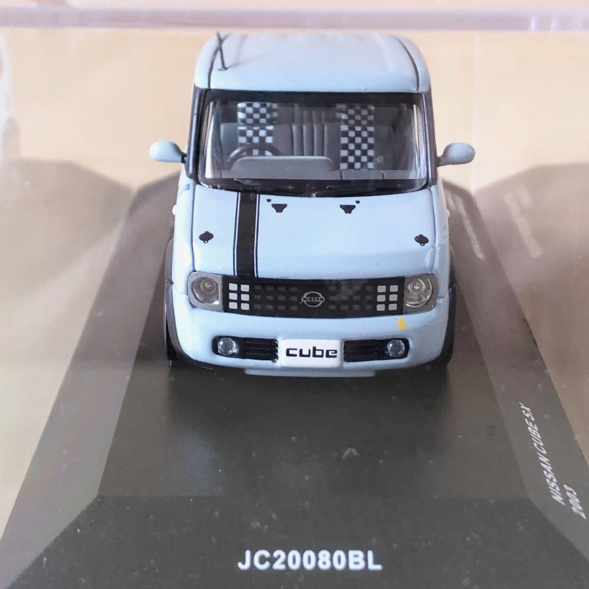 京商 1/43 日産 キューブ Nissan Cube SX 2003 ネオクラシカルエアーブルー_画像3