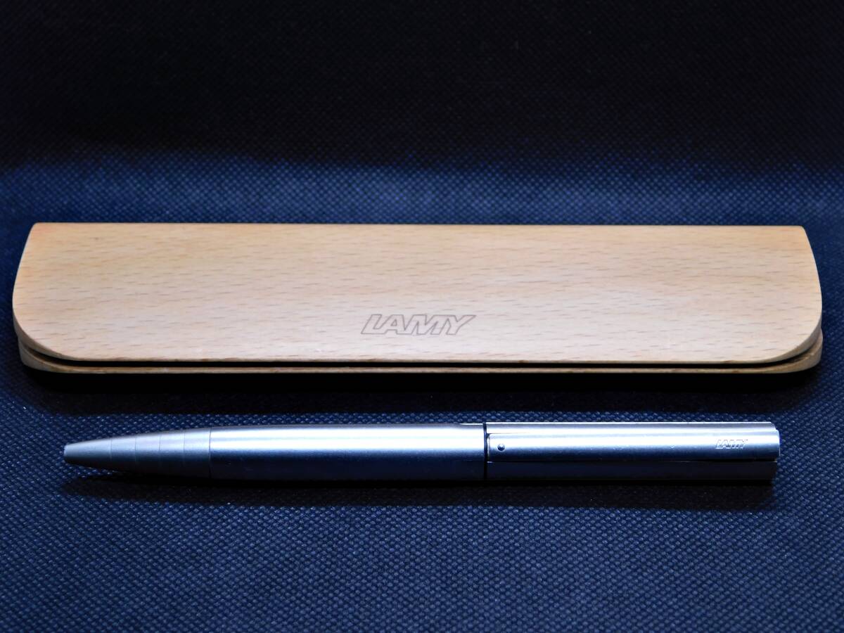 ※動画あり●1点限りの廃盤品●ラミー ダイアログ2 LAMY dialog2 高級ボールペン ローラーボール ナッド ホルシャー ツイスト 専用木箱付!!_画像1