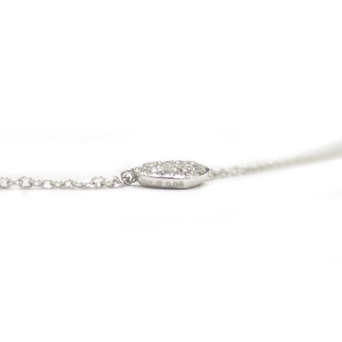  Folli Follie (Folli Follie) 10K diamond necklace heart motif 0.05ct 1.2g white gold 10 gold accessory jewelry 