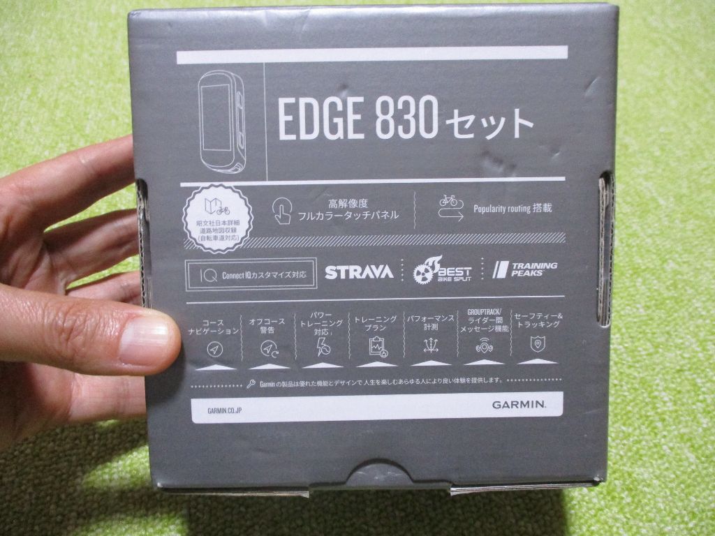 GARMIN Edge 830 ガーミン メーカー保証にて本体新品 付属品全てあり未使用 心拍センサーのみ中古の画像7