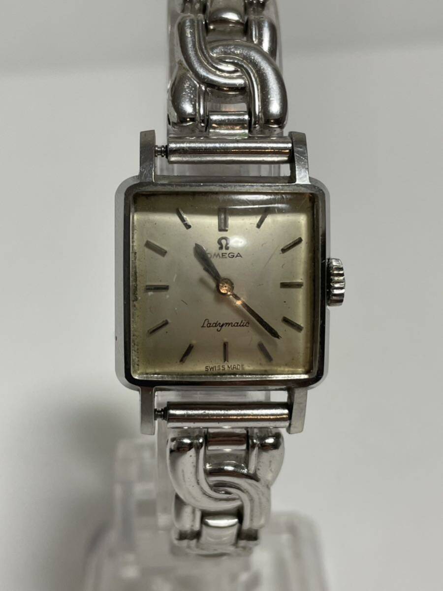 【1円スタート】OMEGA LADYMATIC オメガ アンティーク レディース腕時計 稼働品の画像1