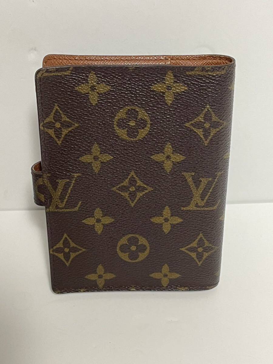 【1円スタート】LOUIS VUITTON モノグラム ルイヴィトン アジェンダPM 手帳カバー CA1918 _画像2