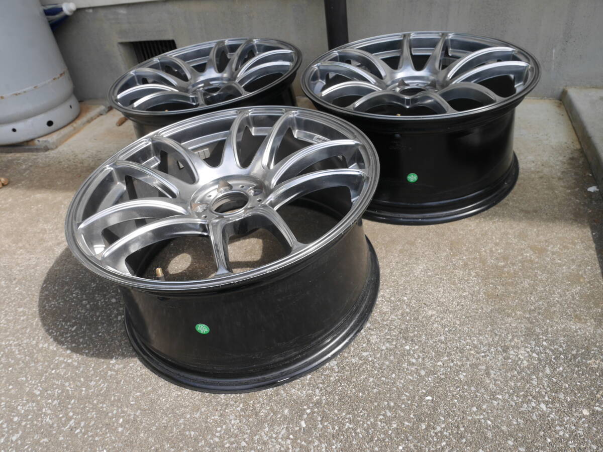 ■□ノーブランド ミドルテーパー 18x8.5J＋35 5H PCD100 3本 ドリケツ スペアなどに□■の画像2