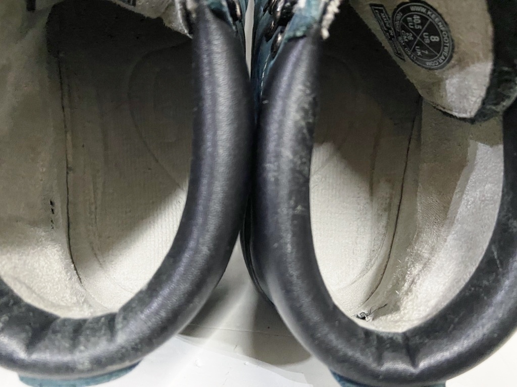 US8/26cm◆KEEN キーン トレッキングブーツ ブルーグリーン系 登山ブーツ マウンテンブーツ シューズ 靴の画像6