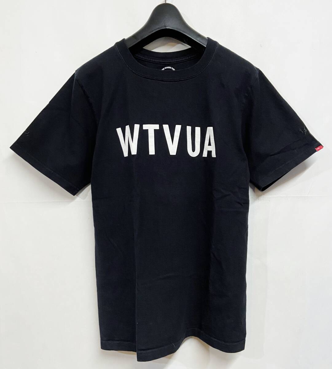 1サイズ◆WTAPS｜ダブルタップス WTVUA ロゴ Tシャツ Black 黒_画像1