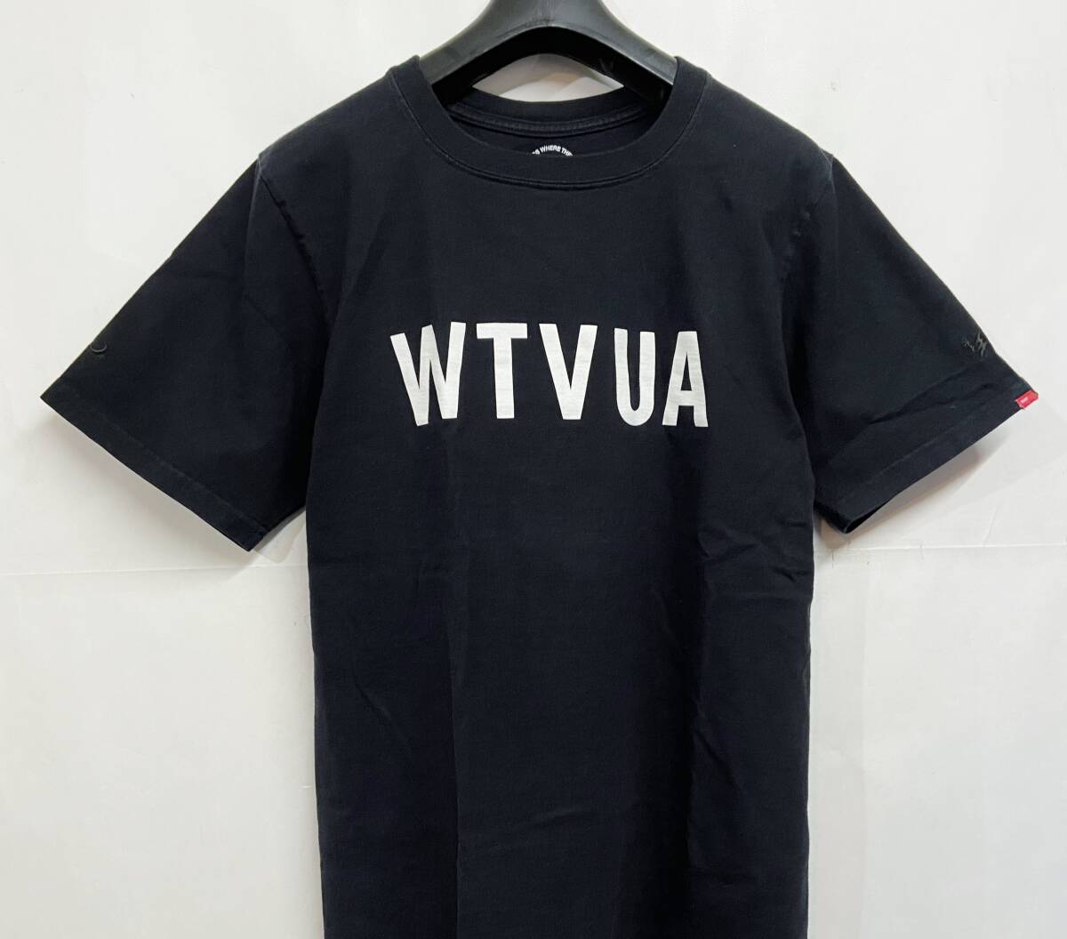 1サイズ◆WTAPS｜ダブルタップス WTVUA ロゴ Tシャツ Black 黒_画像2