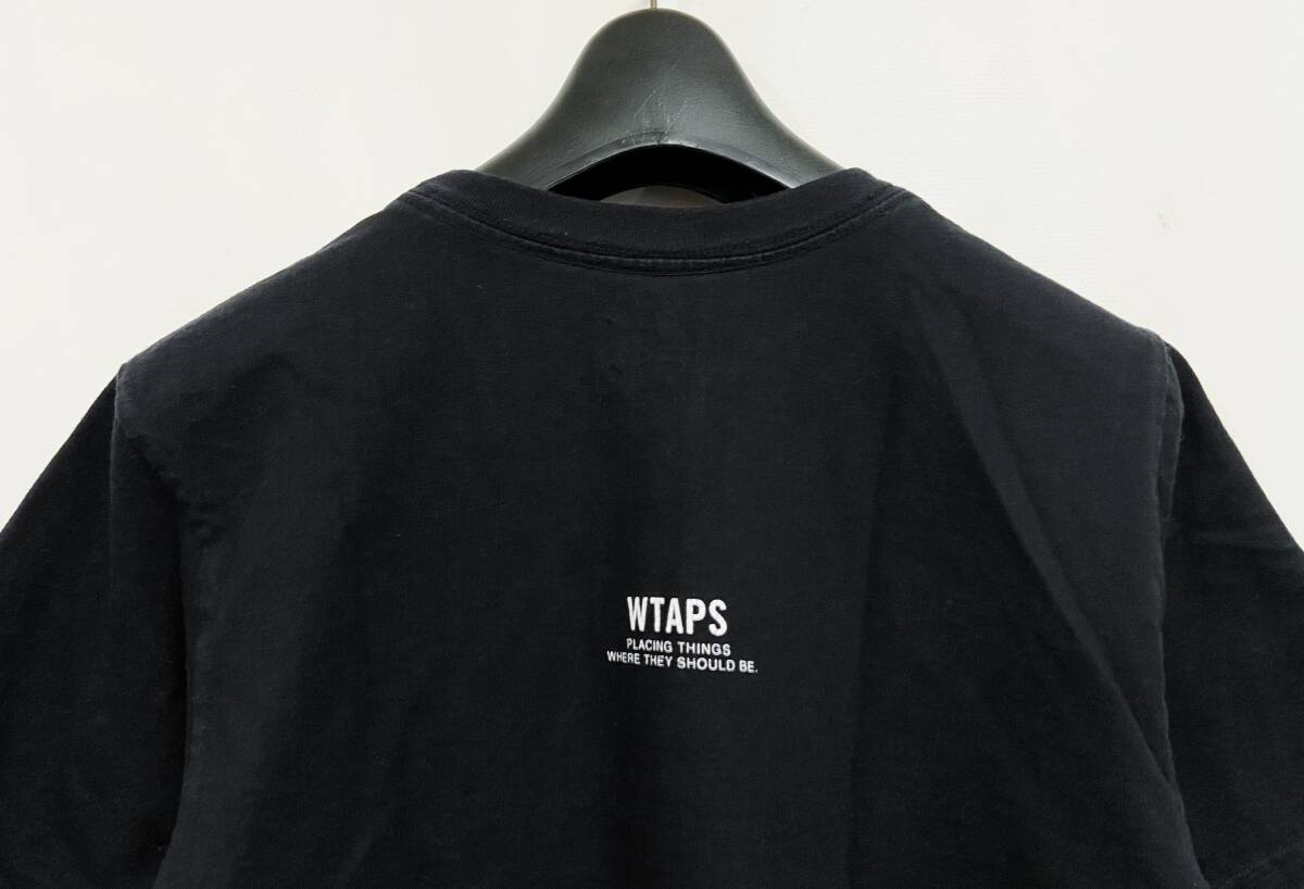 1サイズ◆WTAPS｜ダブルタップス WTVUA ロゴ Tシャツ Black 黒_画像5