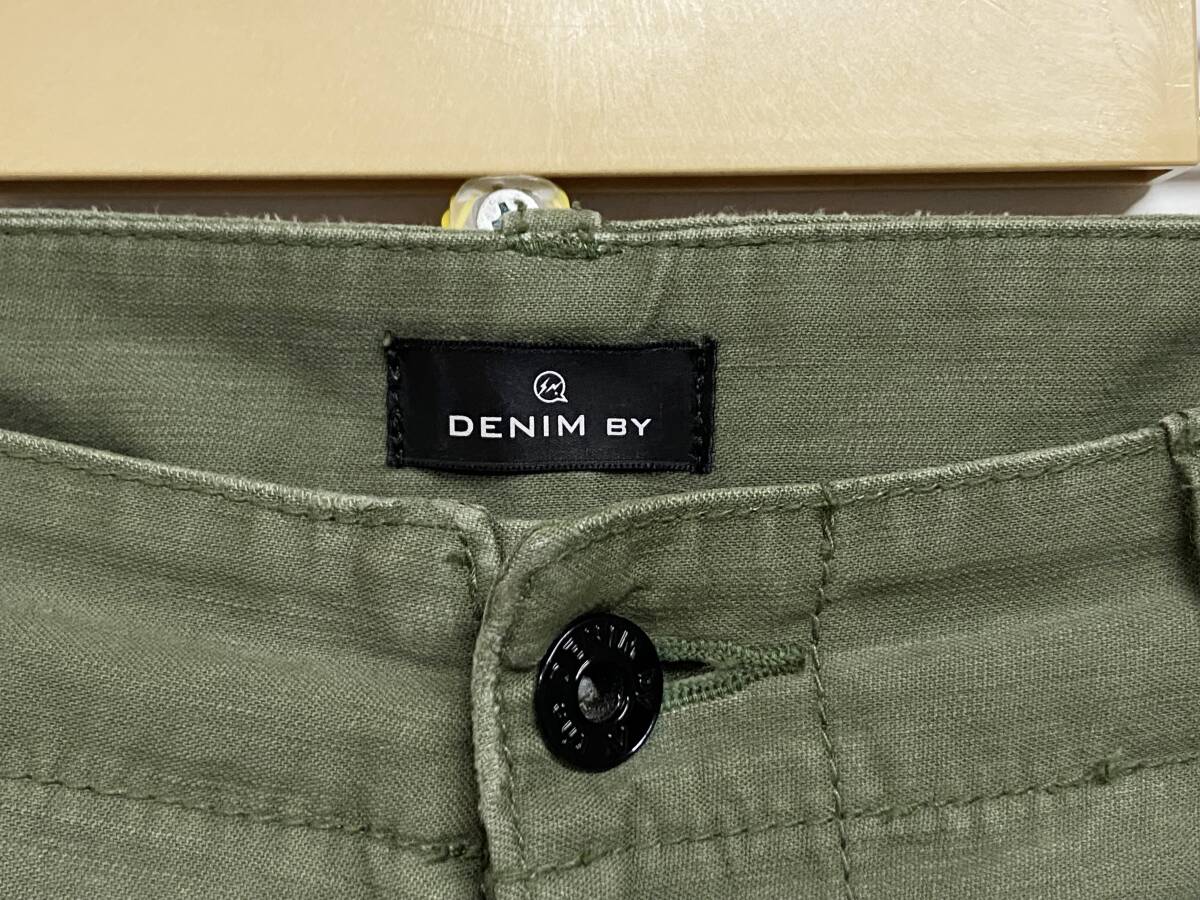 28インチ◆DENIM BY VANQUISH & FRAGMENT｜デニムバイヴァンキッシュアンドフラグメント カーゴバンツ Olive オリーブ_画像5