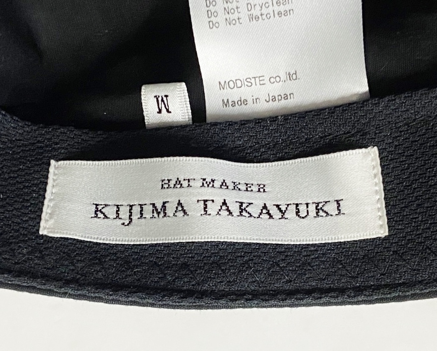 Mサイズ◆KIJIMA TAKAYUKI キジマタカユキ ベンタイルコットン ジェットキャップ ブラック 帽子 20201-SS_画像7