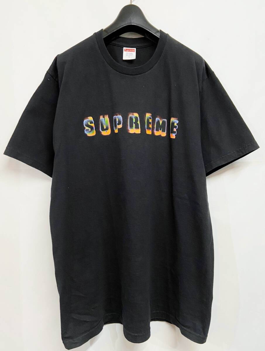 Lサイズ◆Supreme シュプリーム Stencil Tee ステンシルTシャツ ブラック 黒 半袖 23AW_画像1