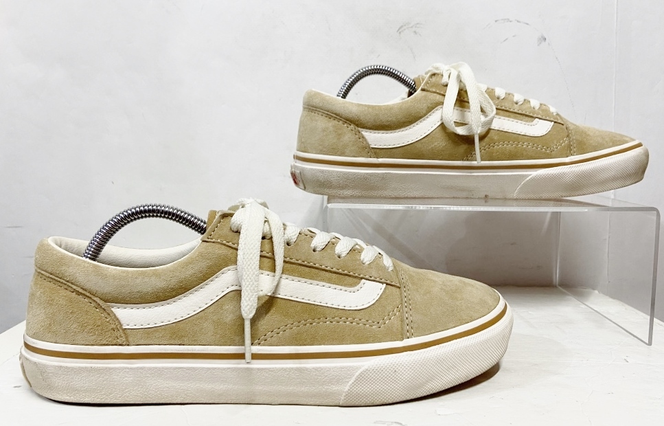 US8/26cm◆VANS OLD SKOOL V36CF SUEDE MILK TEA ヴァンズ バンズ オールドスクール スエード ミルクティー ベージュ スニーカー 靴の画像5