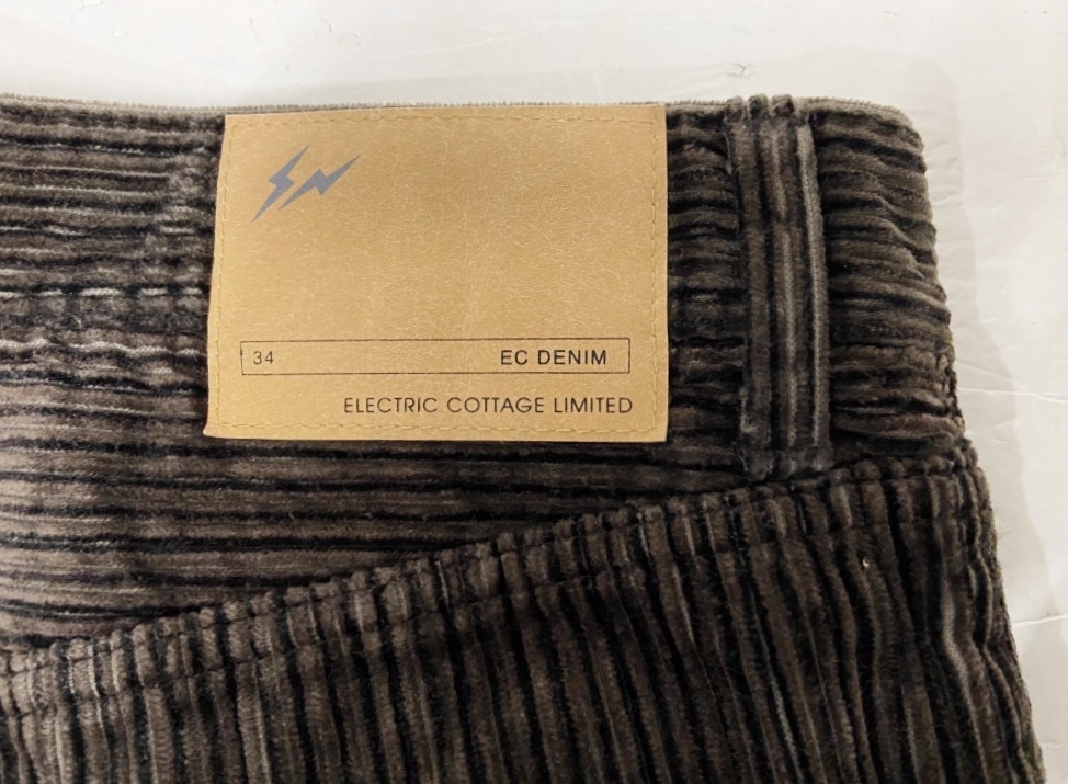  размер 34* редкий ELECTRIC COTTAGE электрический kote-ji вельвет брюки Brown архив Fujiwara hirosi обратная сторона . Vintage сделано в Японии 