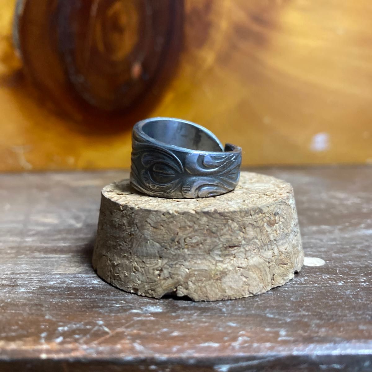 指輪 リング　ハンドメイドリング　シルバーアクセサリー　スプーンリング　手作り指輪