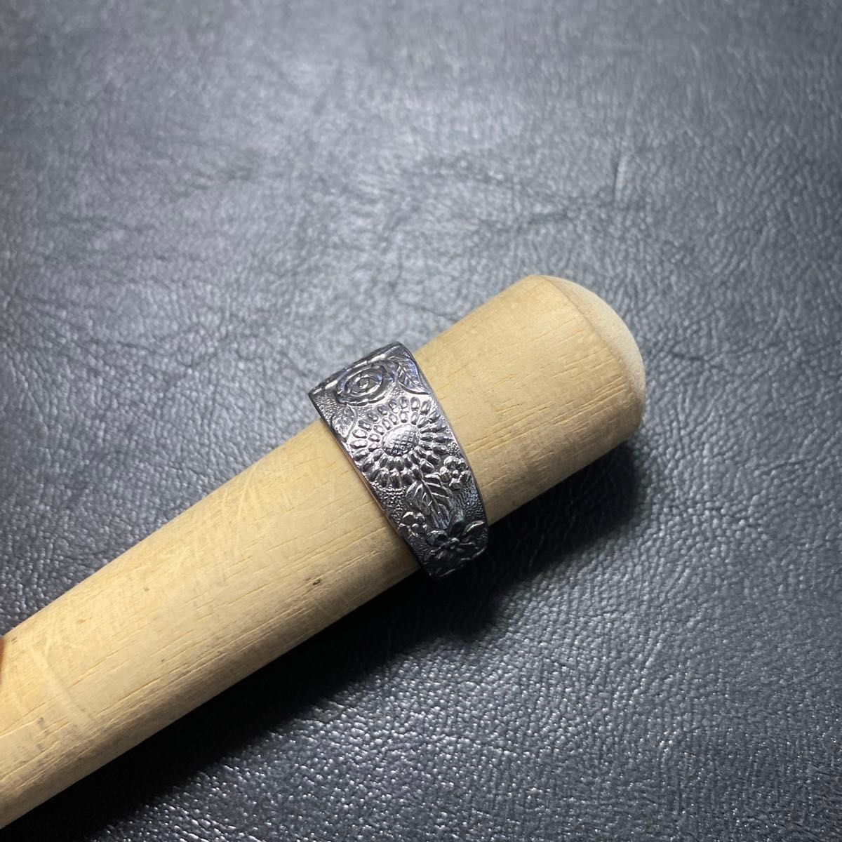 ハンドメイドリング　シルバーアクセサリー　スプーンリング　手作り指輪　指輪