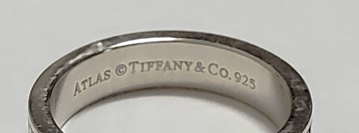 ●TIFFANY＆Co ●アトラスリング SILVER 925 SV925 シルバー925刻印 リング レディース  指輪 3ｇ 9号 美品の画像2
