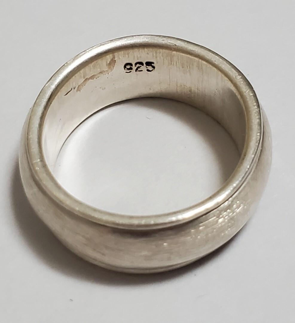 シルバー925刻印あり SILVER 925   指輪 メンズ １9号 8,2g  きれいめの画像2