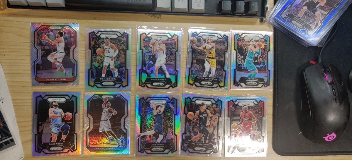 Panini Prizm Basketball silver pulser Prizm Luca Doncic 八村 塁 devin booker garnett10枚セット NBAカードの画像1