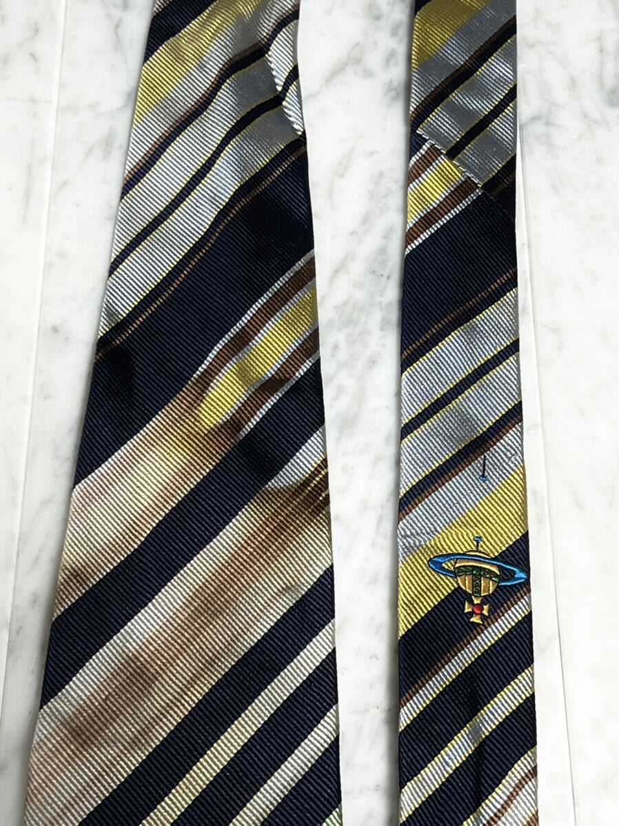 699 иен ~ Vivienne Westwood галстук o-b рисунок полоса многоцветный 