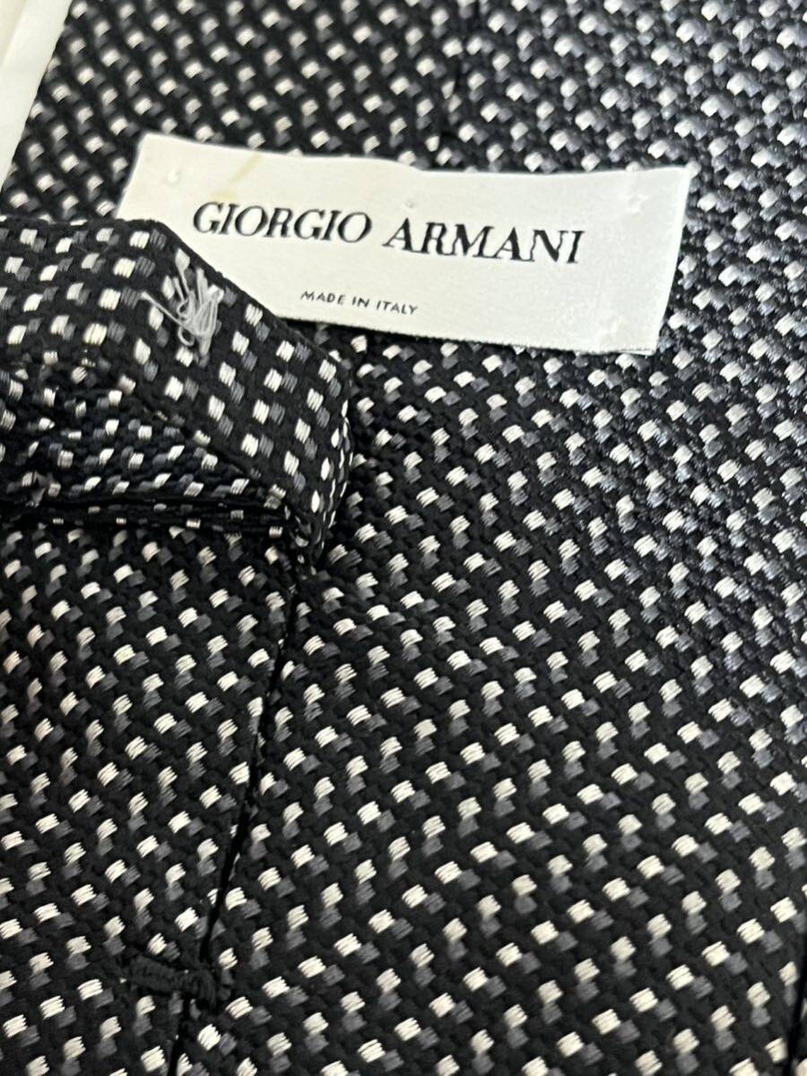 699円～ ARMANI ネクタイ ブラック系 マイクロドット系の画像5