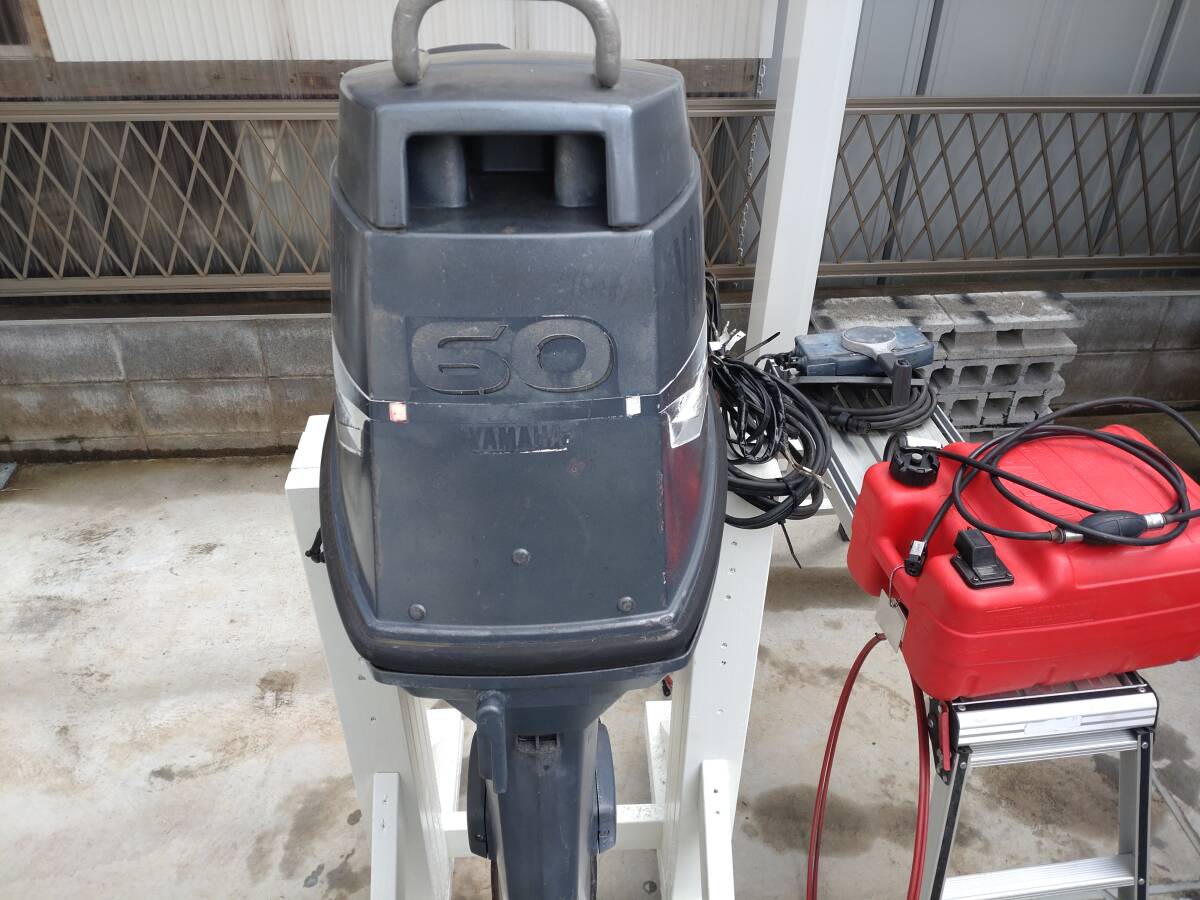  real movement Yamaha outboard motor 2 -stroke 60 horse power 60F remote control * tanker etc. complete set set 